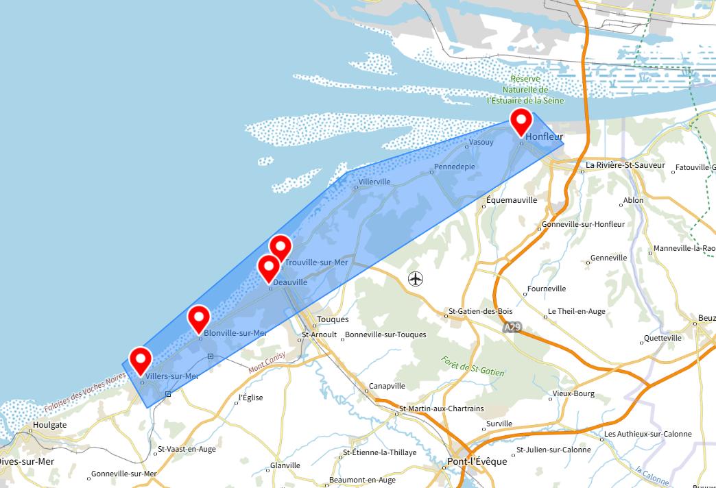 zones d’intervention d’une conciergerie à Deauville et alentours