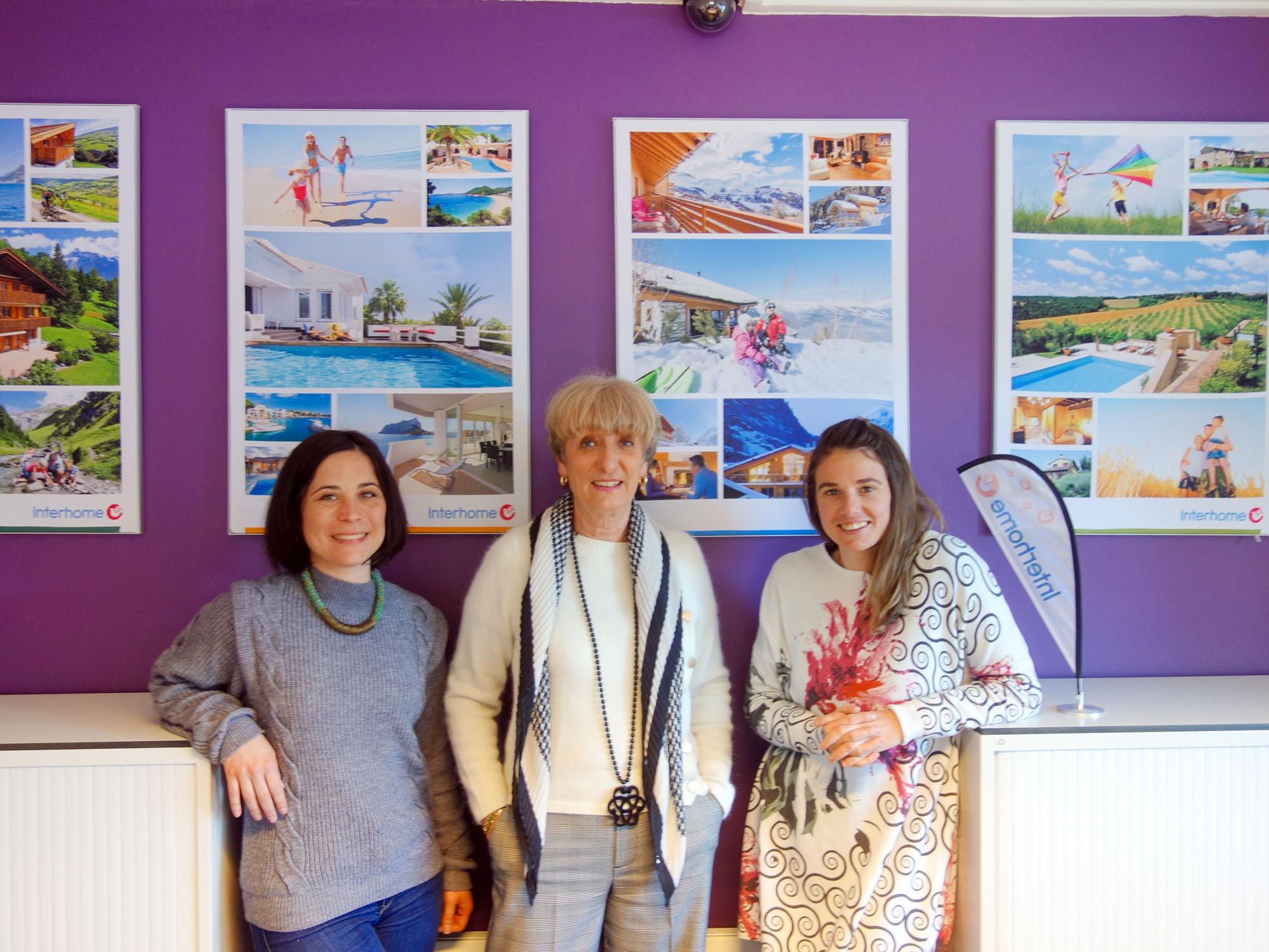 équipe de la conciergerie au Corbier