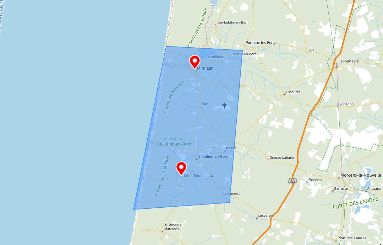zones d’intervention d’une conciergerie à Mimizan et alentours