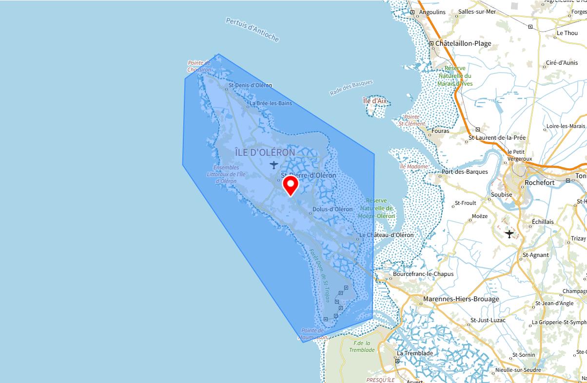 zones d’intervention d’une conciergerie à Oleron et alentours