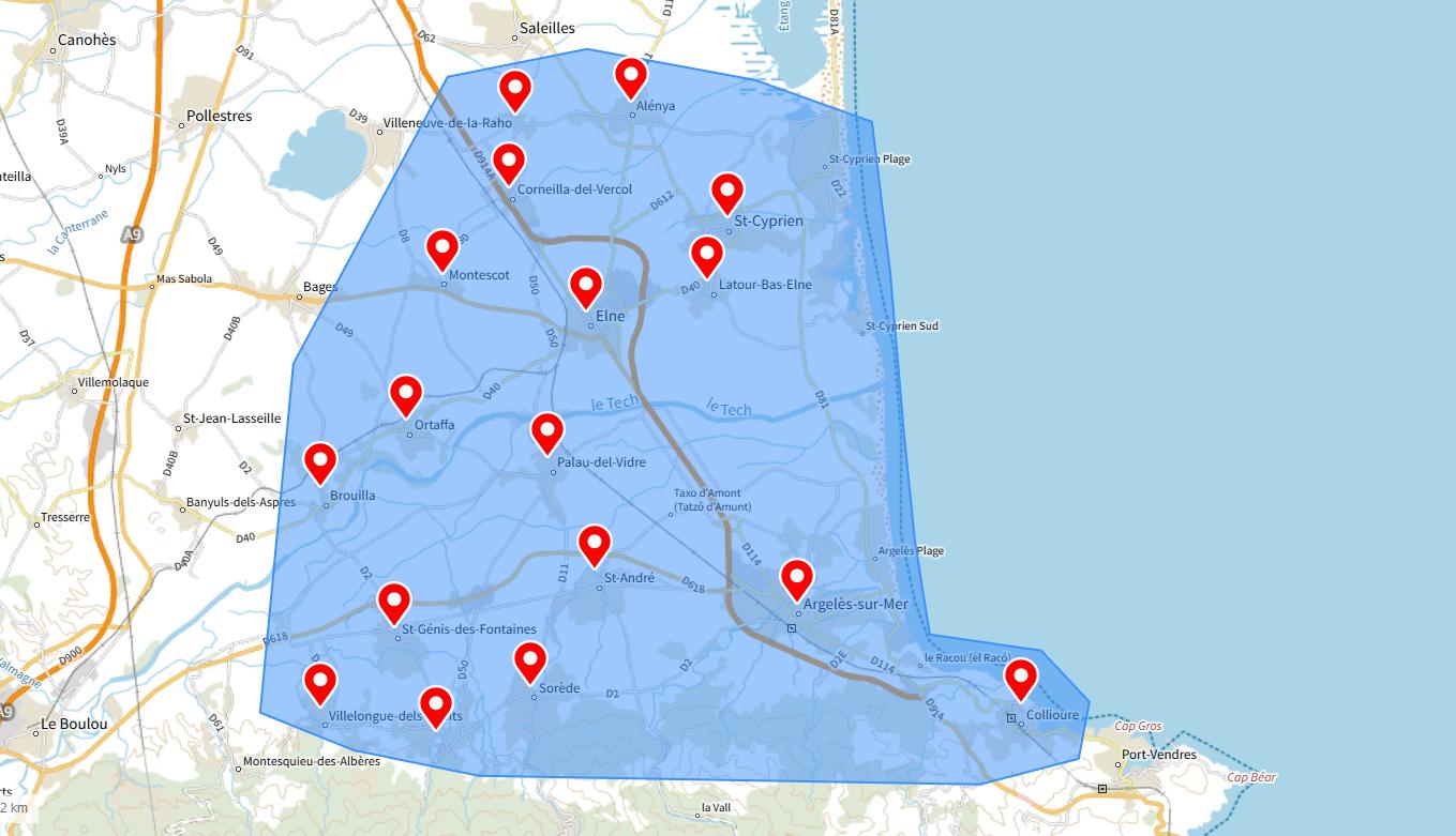 zones d’intervention d’une conciergerie à Saint-Cyprien et alentours