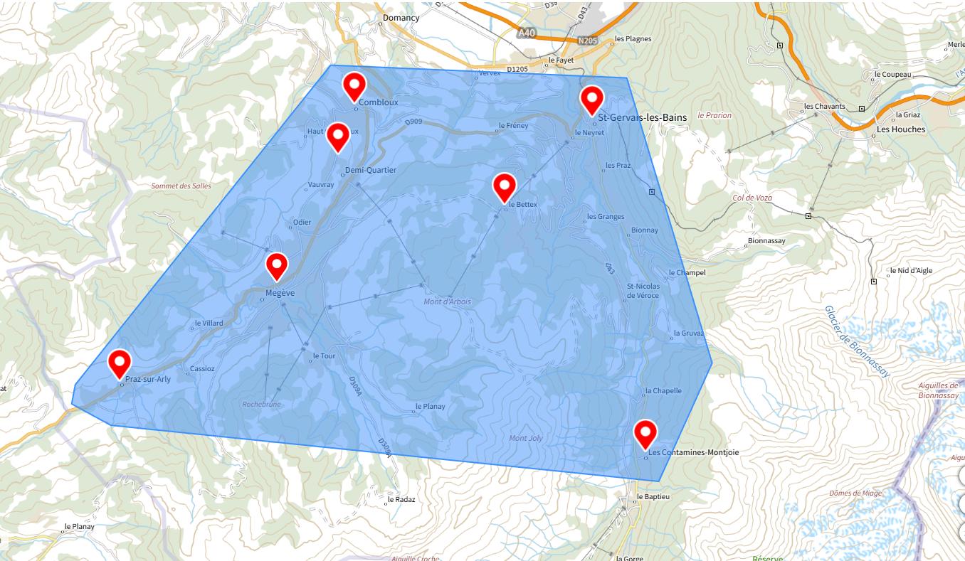 zones d’intervention d’une conciergerie à Saint-Gervais et alentours