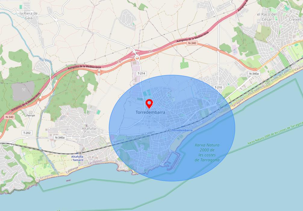 zonas de servicio de gestión de propiedades en Torredembarra y alrededores