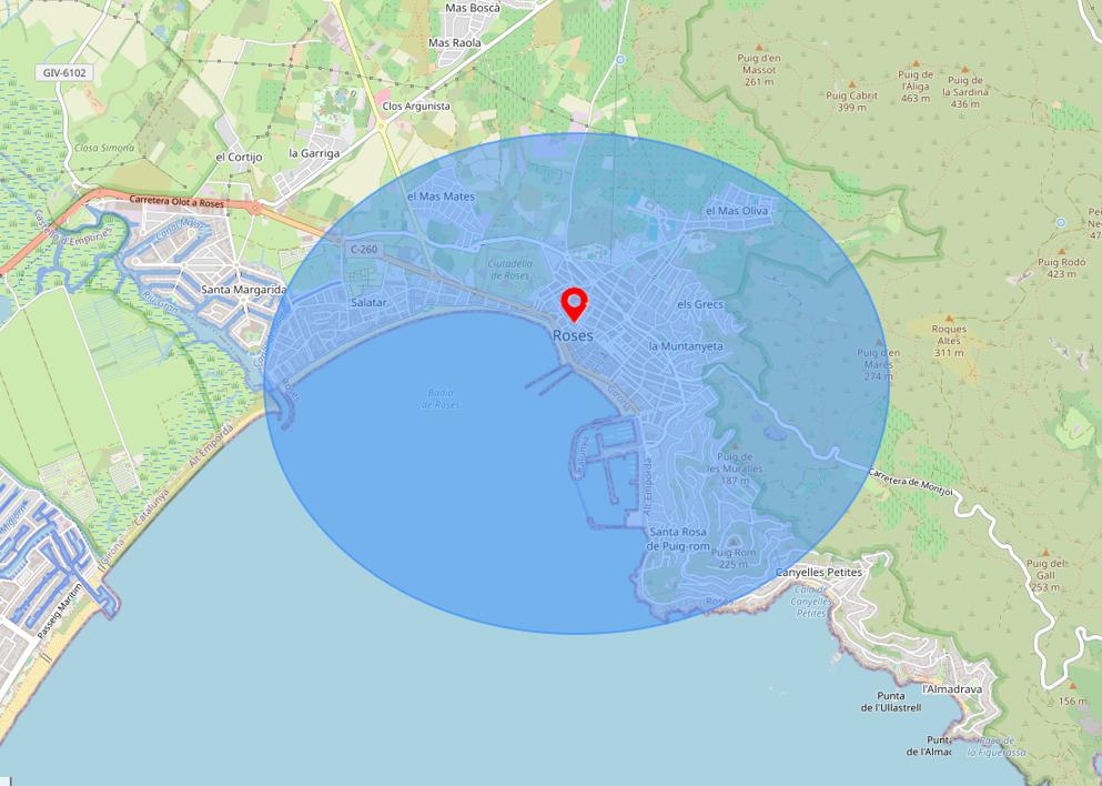 zones d’intervention d’une conciergerie à Roses et alentours