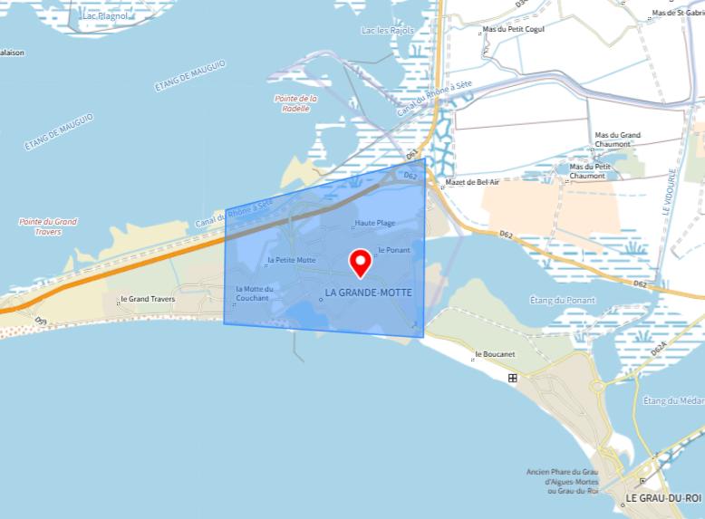 zones d’intervention d’une conciergerie à La Grande Motte et alentours