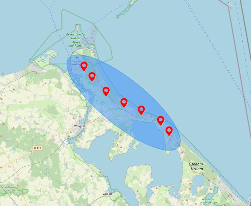 gebiete mit lokalen Services für Ferienhausverwaltung auf Usedom und Umgebung
