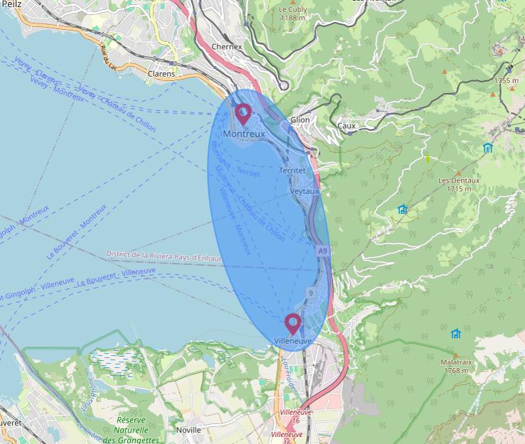 zones d’intervention d’une conciergerie à Montreux et alentours