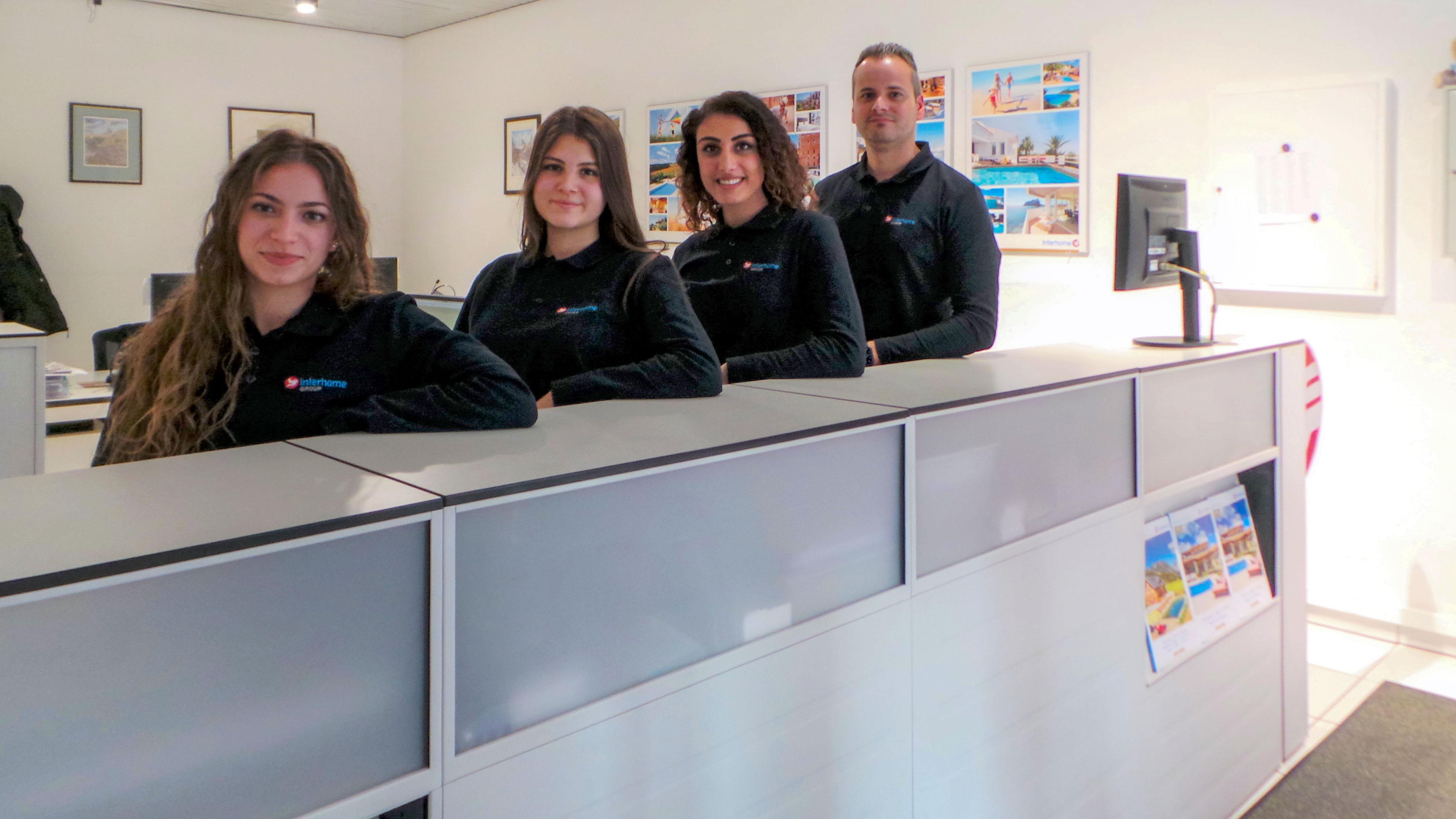 team from local property management office in Zermatt