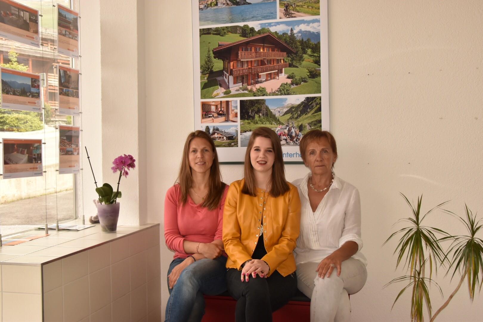 team from local property management office in Champex