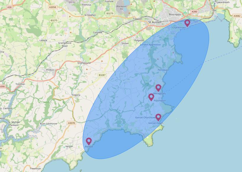 property management service areas in Mevagissey and nearby locations