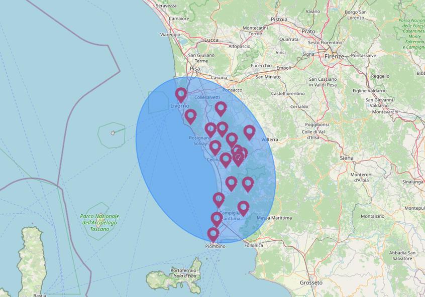 aree con gestione completa delle case vacanza a Cecina e nelle località vicine
